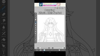 Drawing Elfaria Albis Serfort Tsue to Tsurugi no Wistoria art shorts drawing digitalart [upl. by Carolle380]