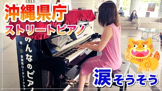 【沖縄県庁】「涙そうそう」沖縄の名曲を即興演奏🌺 [upl. by Odlanar]