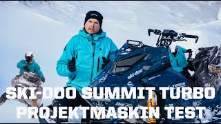 SLEDTRAX SKIDOO SUMMIT 850 ETEC TURBO PROJECT SLED IS BEING TESTED ENG SUB [upl. by Aynuat]