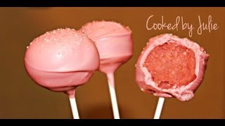 Pink lemonade Cake Pops  Cooked by Julie  Episode 11 [upl. by Nivaj]