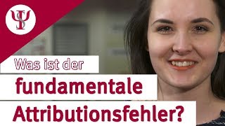 Fundamentaler Attributionsfehler  Sozialpsychologie mit Prof Erb [upl. by Hertzog]