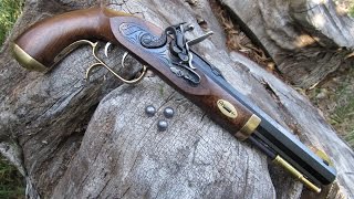 50 Cal Flintlock Pistol Loading and Shooting [upl. by Aeneas]