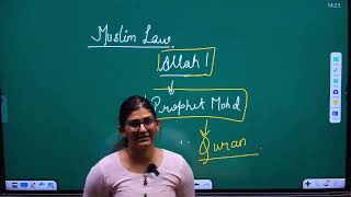 CLAT 2025 PG LECTURE 1 OF MUSLIM LAWS WITH CASE LAWS [upl. by Ordnaxela820]