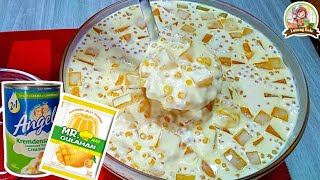 MANGO JELLY SALAD  Quick and easy to make  Budgetfriendly dessert [upl. by Cherish]