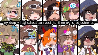 ꨄ︎ My dsmp  hs au react to them w no adjustments  Gacha club ꨄ︎ [upl. by Ahsinik]