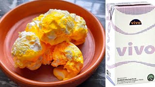 Whipped Cream Diye Orange Ice Cream  Orange Ice Cream Made With Vivo Whipping Cream By Star Cooking [upl. by Nelleh]