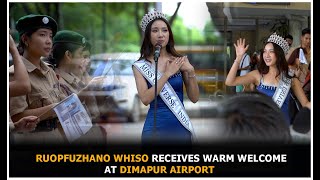 Ruopfuzhano Whiso returns home after Miss Universe India 2024 contest [upl. by Atiker]