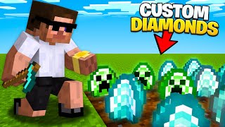 Minecraft But I Can Plant Rare Custom Diamonds [upl. by Bartley]