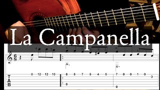 LA CAMPANELLA  Paganini  Full Tutorial with TAB  Easy Arrangement  Fingerstyle Guitar [upl. by Kat]