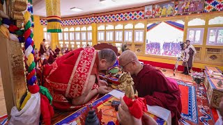 When Great Masters Meet  Dzongsar Khyentse Offered Mendral To Rabjam Rinpoche  Dzogchen Masters [upl. by Vona]