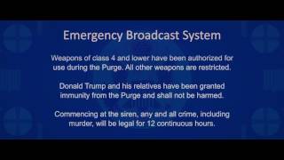 TRUMP The Purge  Announcement HD TRUMP VERSION [upl. by Bouchier231]