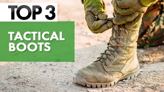 TOP 3 Best Tactical Combat Boots In 2022 [upl. by Aihcela]