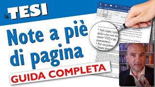 Le NOTE A PIÈ DI PAGINA Guida completa [upl. by Clarissa892]