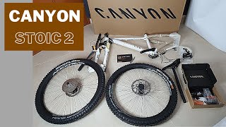 CANYON STOIC 2 UNBOXING  MOUNTAIN BIKE [upl. by Eecrad]