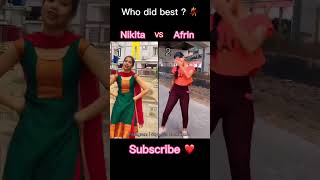 Raanu Raanu Antune  Nikita Vs afrin  Who did best  subscribe youtubeshorts telugu shorts [upl. by Ellehsem516]