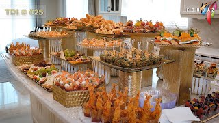 Buffet Table Decorating Ideas  025  Appetizer table for parties from a variety of finger foods [upl. by Oirottiv280]