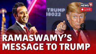 Vivek Ramaswamy LIVE  Trump News  After Trumps quotFraudquot Jab Ramaswamys quotFounding Fathersquot Retort [upl. by Siulesoj909]