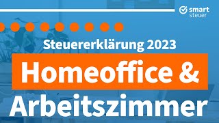 Homeoffice amp Arbeitszimmer absetzen und Steuern sparen 2024 Steuererklärung 2023 Homeoffice [upl. by Warder]