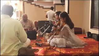 Kum Parnitha and Kum Samskruthi Violin Duet Concert Kriti Ra Ra Rajeeva lochana [upl. by Gerrilee]