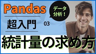 【pandas超入門講座③】統計量の求め方を20分で解説 [upl. by Onimod]