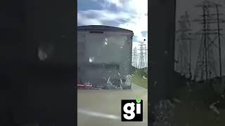 Dramatic 18Wheeler Collision Caught on Camera  60 [upl. by Sibelle]