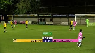 Merstham 20 Erith amp Belvedere  Match Highlights  9th January 2024 [upl. by Anehsak]