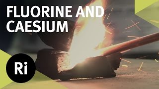 Reacting Fluorine with Caesium  First Time on Camera [upl. by Sivar]