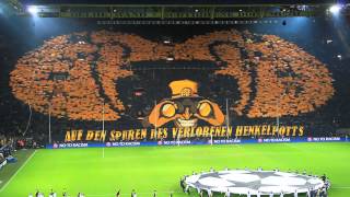 Auf den Spuren des verlorenen Henkelpotts  Borussia Dortmund vs Malaga 32  090413  BVB Choreo [upl. by Eckblad581]