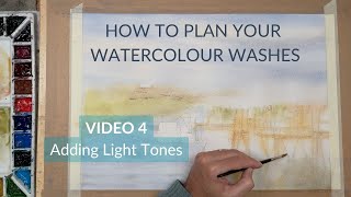 How To Plan Your Watercolor Washes 4 [upl. by Nuawed]