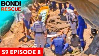 Paramedics Rush to Rope Climbing Disaster  Bondi Rescue Season 9 Episode 8 OFFICIAL UPLOAD [upl. by Yeltrab]