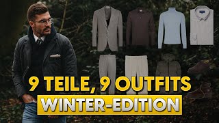 9 Kleidungsstücke 9 Outfits Old Money Style im Winter  Stylingtipps für Männer [upl. by Bela]