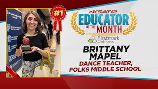 Folks Middle School dance teacher named KSAT’s Educator of the Month [upl. by Mandell725]