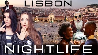 Lisbon Nightlife 4k PortugalWalking Tour [upl. by Stanislaus]