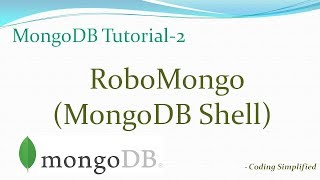 MongoDB Tutorial2 RoboMongo Query Admin UI MongoDB shell [upl. by Feil]