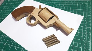 How to make cardboard Revolver  reichsrevolver [upl. by Brunella]