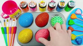 Satisfying Video Rainbow Mixing All Lollipop amp Color EGGS From Rainbow Magic Chocolate Cutting ASMR [upl. by Eldin]