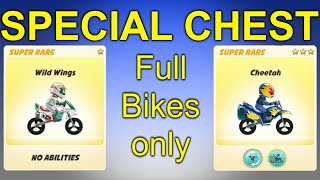 BikeRace SPECIAL CHEST opening  how to get WILD WINGS  Cheetah Amulet Hog High Tech Gold Bike [upl. by Nesbitt]