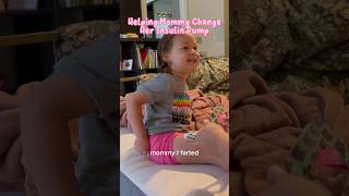 New Insulin Pump  Teaching Her How to Manage Her Diabetes T1D diabetictoddler [upl. by Hailee]