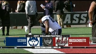 UConn Football Highlights v UMass 11252023 [upl. by Acirtal]