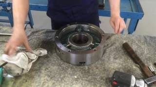 MACHINE SHOP MAINTENANCE How to Grease a BISON Lathe Chuck Part 2 [upl. by Leeanne807]