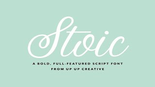 Stoic Script Font Font Free Download [upl. by Cahilly580]