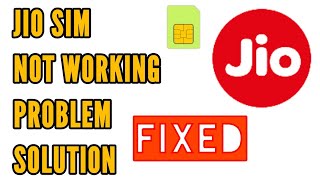 Jio Sim Not Working Problem Solution  How to Fix Jio Sim Not Working Problem Solved [upl. by Saunder817]