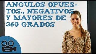 Ángulos opuestos negativos y mayores de 360 grados [upl. by Elysia693]