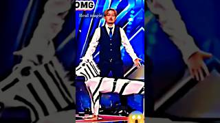 Americas got talent 😱The man change into zebra 🦓talenttrendingamericasgottalent shorts [upl. by Stan]