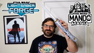 Exclusive Reveal  Ahsoka Tano Lightsaber Forge Electronic White Lightsaber from quotThe Mandalorianquot [upl. by Eward]