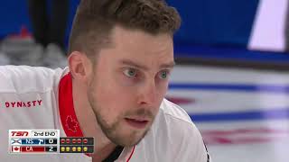 Draw 11  2021 Tim Hortons Brier  Gushue CA vs McDonaldMurphy NS [upl. by Fidellas717]