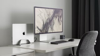 My Hybrid MacPC Desk Setup Tour [upl. by Arinayed574]