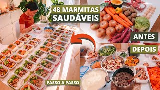 🔥 48 MARMITAS CONGELADAS SAUDÁVEIS PARA O MÊS CARDÁPIO COMPLETO GOSTOSO E FÁCIL [upl. by Dnomsad229]