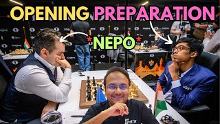 Praggnanandhaas insane opening preparation  Pragg vs Nepo  FIDE Candidates 2024 [upl. by Sum575]