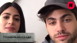 Shadowhunters  Season 1 Facebook Live Matthew Daddario amp Emeraude Toubia  Freeform [upl. by Cyma71]